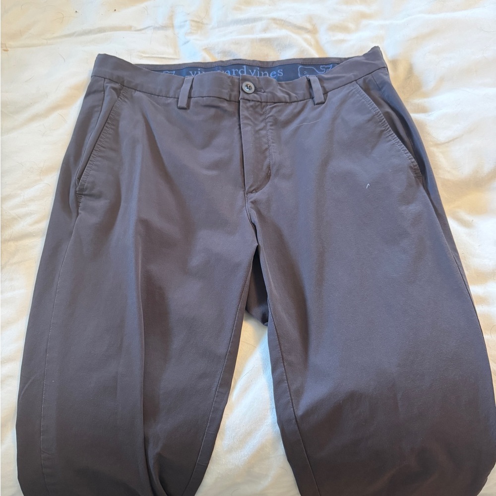 Vineyard Vines Men's Dark Gray Performance Pants - 32x32